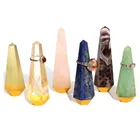 Hand Ring Holder Hand Carved Many Kind Natural Quartz Crystal Ring Holder