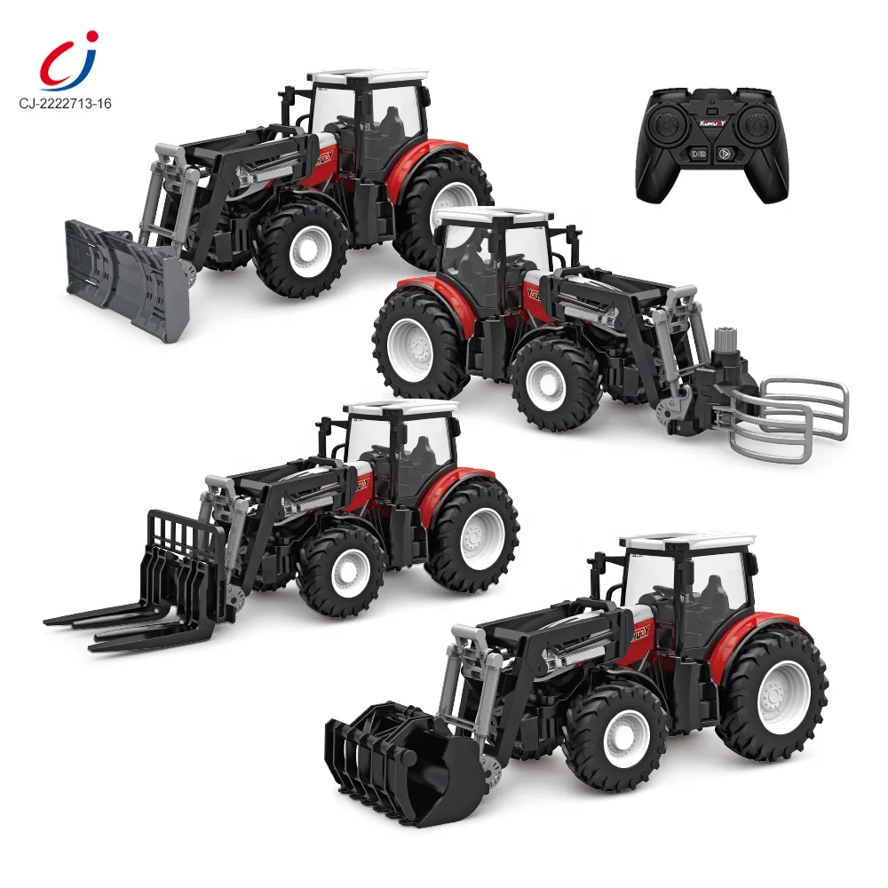 Chengji new toy 2.4Ghz construction farm toy tractor model 1/24 remote control rc tractor farming toys