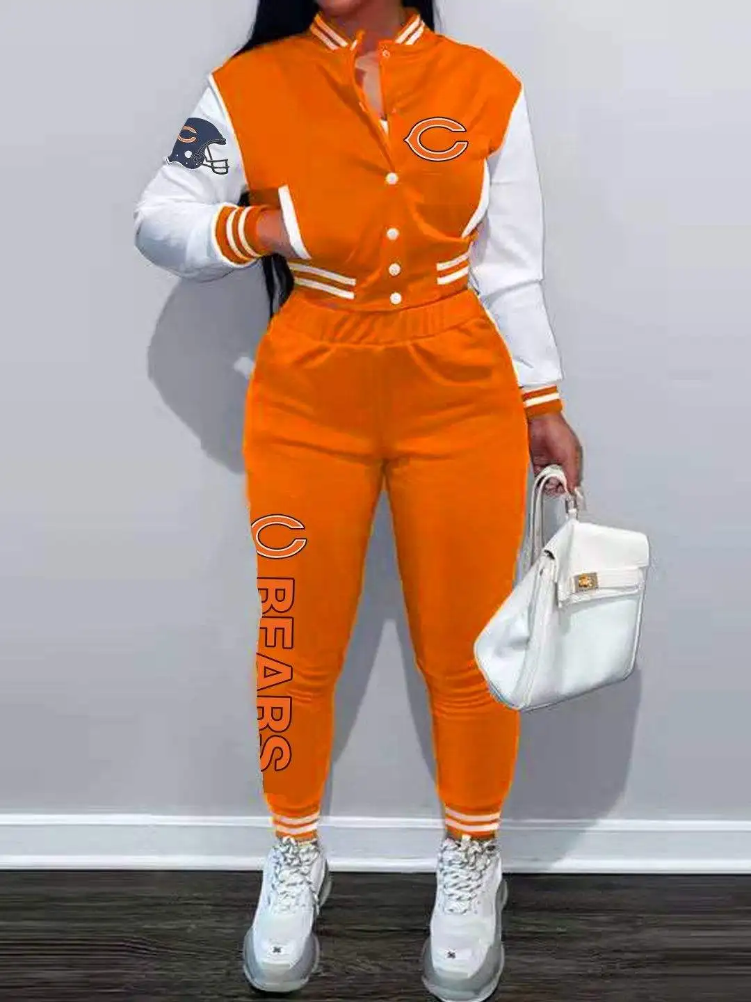 Good Price Of Football Baseball Jacket Nfl Football Women Sporty Sets
