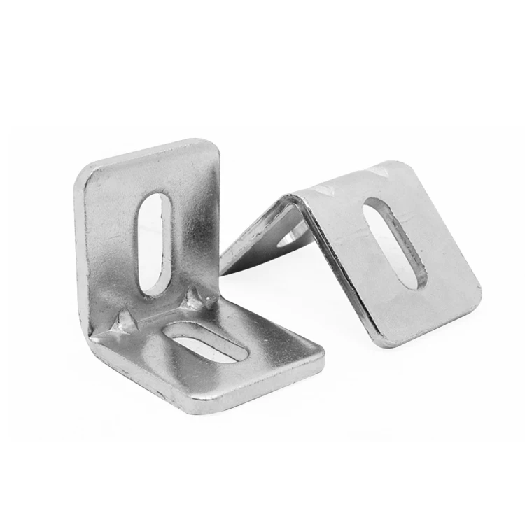 Aluminum Profile Corner Fittings 20/30/40 Iron Corner Code M8 Long Hole L Corner Seat Fixing Parts Connecting Parts supplier