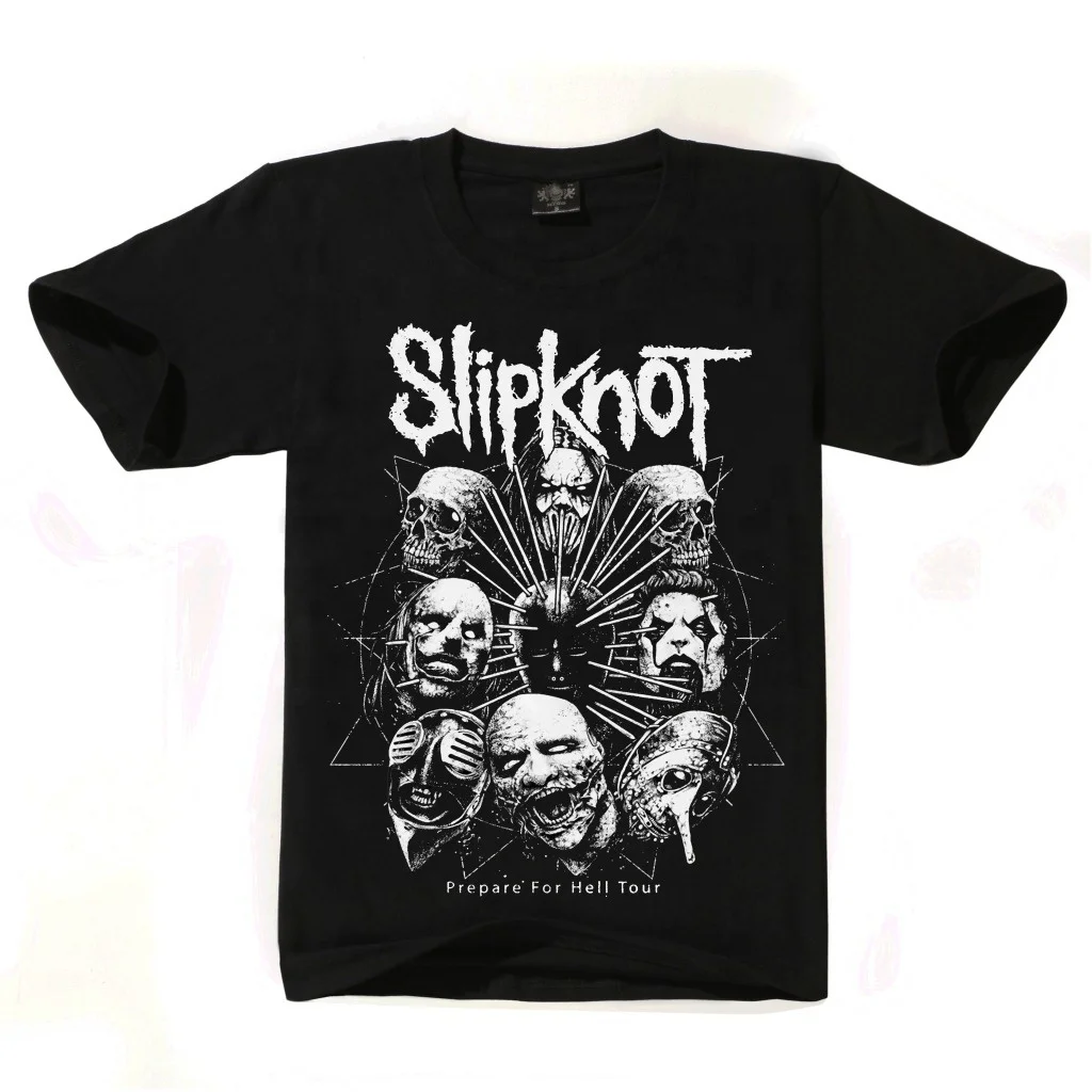 Retro Rock Band Slipknot Band Printed T 