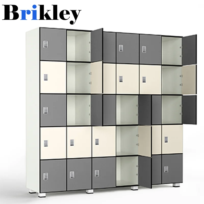 Compact HPL Locker with Fire Resistant Electronic Combination Locks Wood Lockers factory