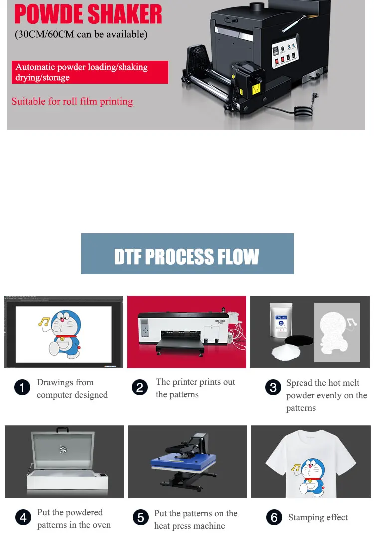 Hot Sale Factory Direct Supply Single Head A3+ 33cm C31 Eps XP600 DTF Printer for DTF Digital Printing for DIY Logo Design