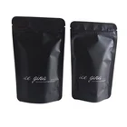 Plastic Pouch Pouches Plastic Custom Plastic Matte Black Stand Up Pouch With Zipper