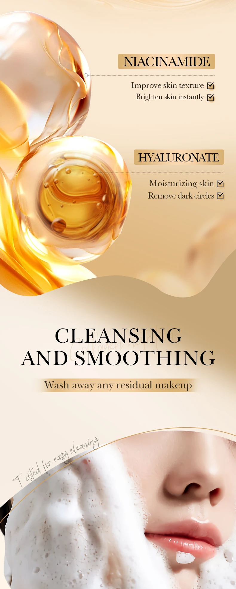 product sadoer collagen mousse face cleanser deep cleaning and moisturizing oil control for adults includes brush wholesale-6