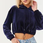 Hoodie Quality Sweatshirts Custom Service Drop Shoulder Velvet Sweatshirt Long Sleeve Cropped Premium Hoodie
