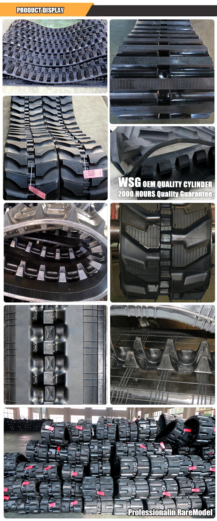 Vio17 Small Crawler Rubber Track 230 X 72 46 Belt For Mini Excavator