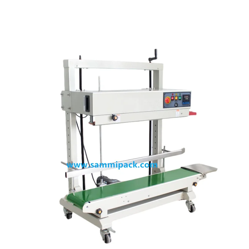 FRD-1200V Macchina elettrica semiautomatica di sigillamento termico per sigillamento continuo verticale di sacchetti di plastica per bevande sacchetti legno 1