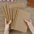 Paper Notebook B5 Paper Notebooks School Supplies Cheap Bulk Custom B5 A5 Spiral Bound Recycled Kraft Paper Notebook