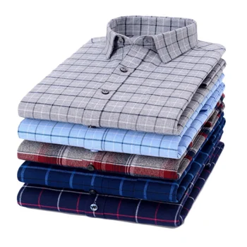 2022 Best Quality Custom Design Men Shirts Pattern Fancy Plaid Cotton Shirts For Men