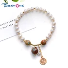 Gold Wholesale Nature Freshwater Pearl Bracelet Baroque Pearl Bracelet With 14k Gold Plating