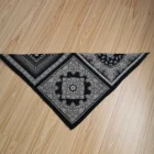 Square Scarf Scarf And Scarf Black And White Reactive Print High Quality 100% Cotton Square Bandanas Scarf