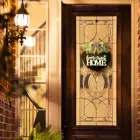 Wood Door Sign Welcome Home Sweet Home Sign For Front Porch Door Decor Farmhouse Wreath Sign