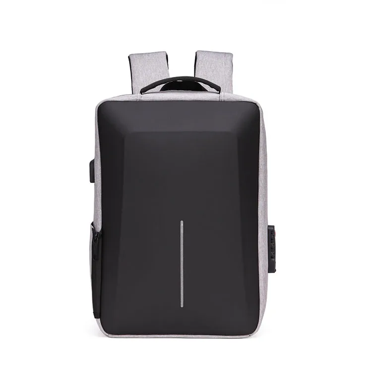 Smart anti-theft water proof men's business laptop anti theft men's backpack leather with usb charging port Smart anti-theft water proof men's business laptop anti theft men's backpack leather with usb charging port