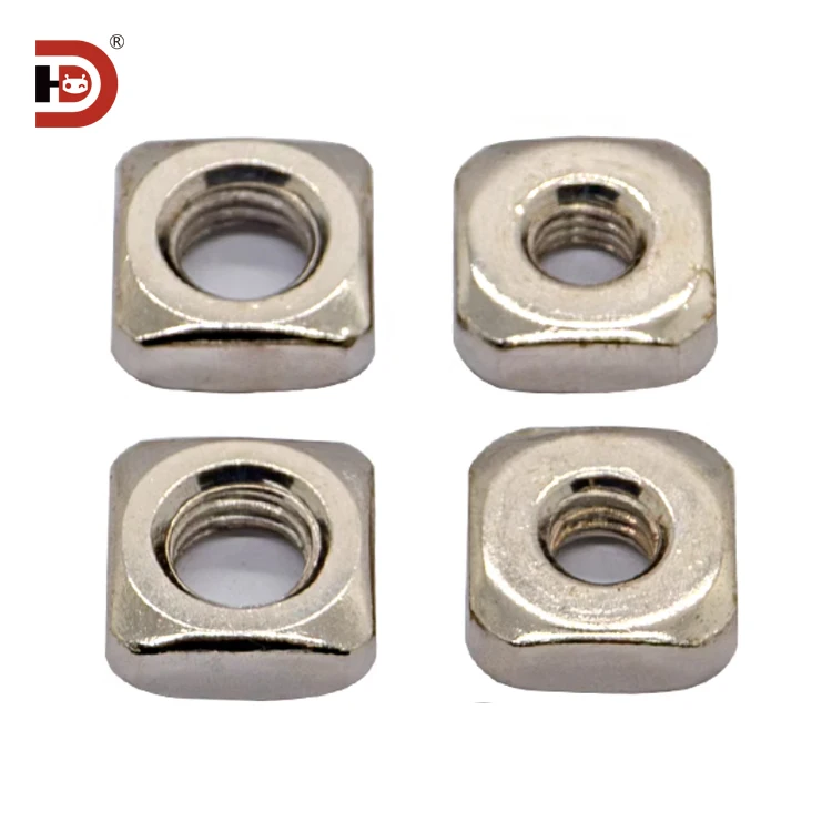 Aluminum Fittings Fastening Nut square Carbon Steel Aluminum Profile Special Nut M4M5M6M8 Nut details