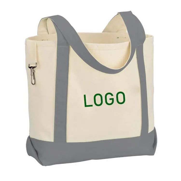 High Quality Wholesale travel canvas bag weekender printed luggage organic canvas bag cotton with zipp