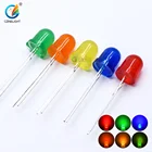 Led 8mm Czinelight Led Manufacturer 8mm Round Pure Green Diffused Emission Led Diode 1000moq