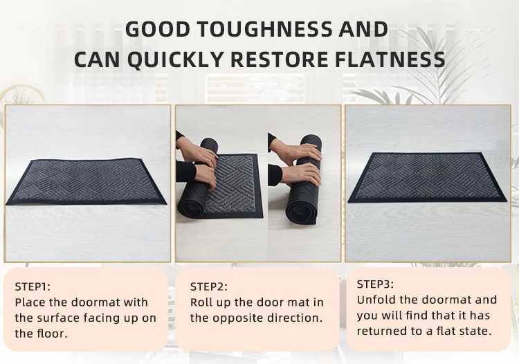 Non Slip Door Mat Stain Resistant Cushioned Rectangular Doormat for Indoor Outdoor Home Office Hotel(图6) Non Slip Door Mat Stain Resistant Cushioned Rectangular Doormat for Indoor Outdoor Home Office Hotel(图6)
