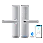Lock Security Door For Tuya Or Ttlock APP Wifi Keyless Lock Security Fingerprint Smart Door Lock For Home