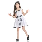 2021 Hot Sale Halloween Cosplay Dress For Kids Children Pumpkin Elf Skirt Horror Skull Ghost Clothing