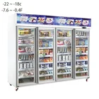 Sticker Freezer Supermarket Supermarket Upright Glass Door Display Ice Cream Freezer Sticker
