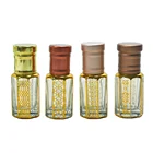Attar Factory Direct SaleLuxury 3ml 6ml 12ml Glass Bottle Arabian Oud Perfume Bottle Arabian Attar Perfume Oil