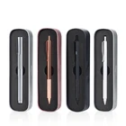 Pen Promotional Gift Luxury Rose Gold Metal Pole Neutral Pen Silver Black Promotional Gel Pen With Gift Box