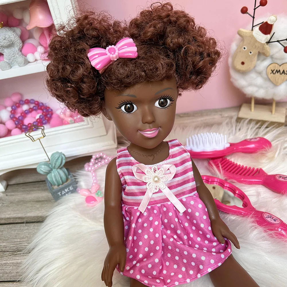 Wholesale 35cm Vinyl Dolls for Kids African Black Doll African girl African baby love doll 14 inch