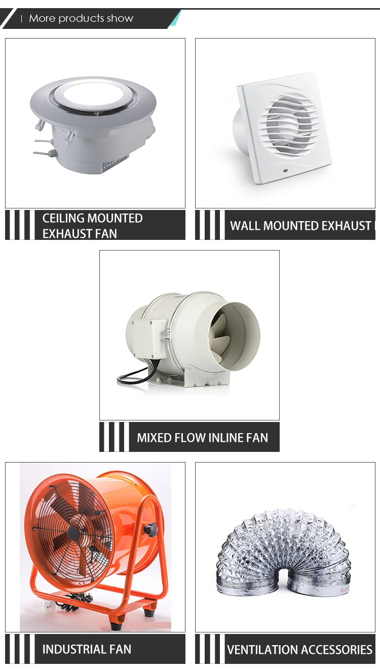 Flow Duct Exhaust Fan, Inline, 240V, Plastic - detail 8