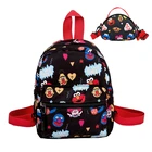 School Kid 2021 2 Set Cute Cartoon Leather School Bags Children Backpack For Girl Boy Kid Backpack Bag