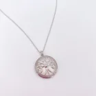 Life XIYUE Round Coin Tree Of Life Necklace Stainless Steel Personalized Disc Women's Jewelry Necklace