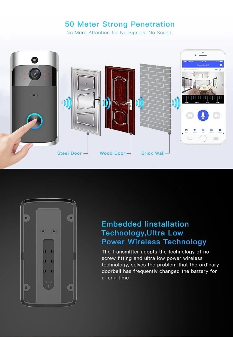 Dingdong Ring Bell Video Camera Smart Wifi Door bell wifi video doorbell