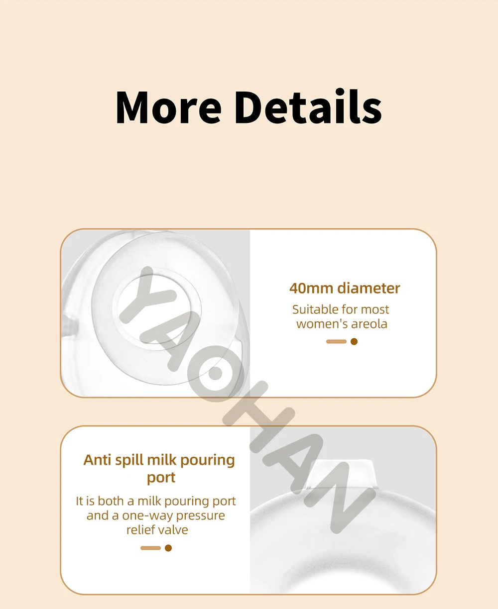 Portable Silicone breast feeding bra Hand-Free Wearable Breast Pump Manual Breast Milk Collector for Baby & Kids Dining