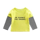 Factory Direct Sell Boy's Fashion New Sweatshirt Spring Long Sleeve Top Wholesale Cheap T-shirt