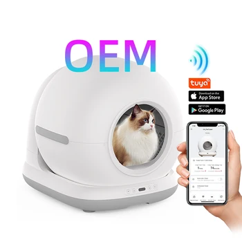 OEM APP Control Smart Cat Litter Box Self Cleaning 72L Large Capacity Cat Litter Box Robot Automatic Cat Litter Box Selfcleaning