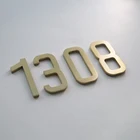 Number Ezd Custom Made Portable House Number Modern 0-9 Number Brass Letter