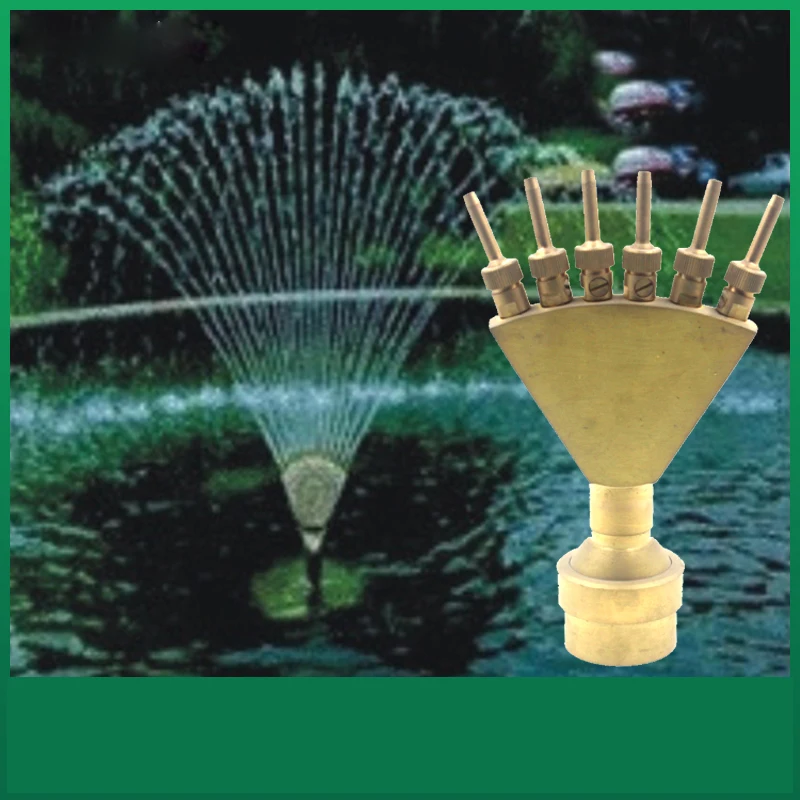 Modern Garden and Underwater Stone Outdoor Product Copper and Stainless Steel Fountain Nozzle details