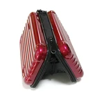 Wallet Retro Red ABS Hard Case Storage Card Cash Mini Wallet Party Package For Lady