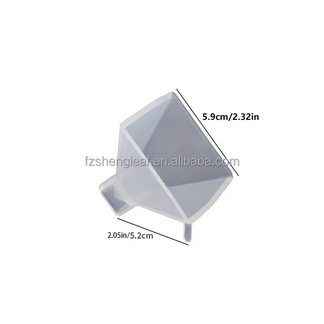 product pyramid crystal silicone resin molds for making candle craft art supplies eco friendly diy wholesale opp bag custom size-7