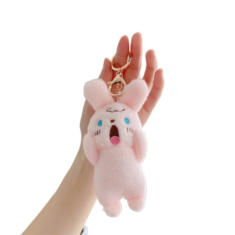 Hot sales Kawaii Bunny Cartoon Teddy bear Anime Llaveros Cute Puppy Kids toys Plush Toys Plush key chains