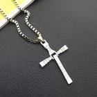 New Personality Hip Hop Men's Stainless Steel Pendant For Necklace Diamond Cross Necklace Wholesale