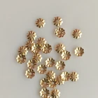 Caps Beads 14k Gold Filled Jewelry Flower Caps Beads For Diy Making Different Size For Choice