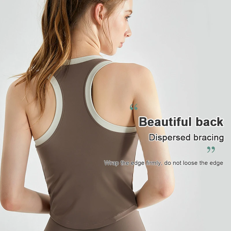 Premium Quality Quick Dry Breathable Sleeveless Gym Womens Sports Bra Women For Outdoor With Breast Pad