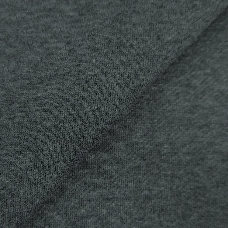 Fashion Style Knitted Terry Fabric 80 Cotton 20 Polyester Material Melange Fleee Fabric for Hoodie supplier