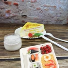 Plates Eco-Friendly Disposable Dinnerware Corn Starch Tableware Dinner Round Plates