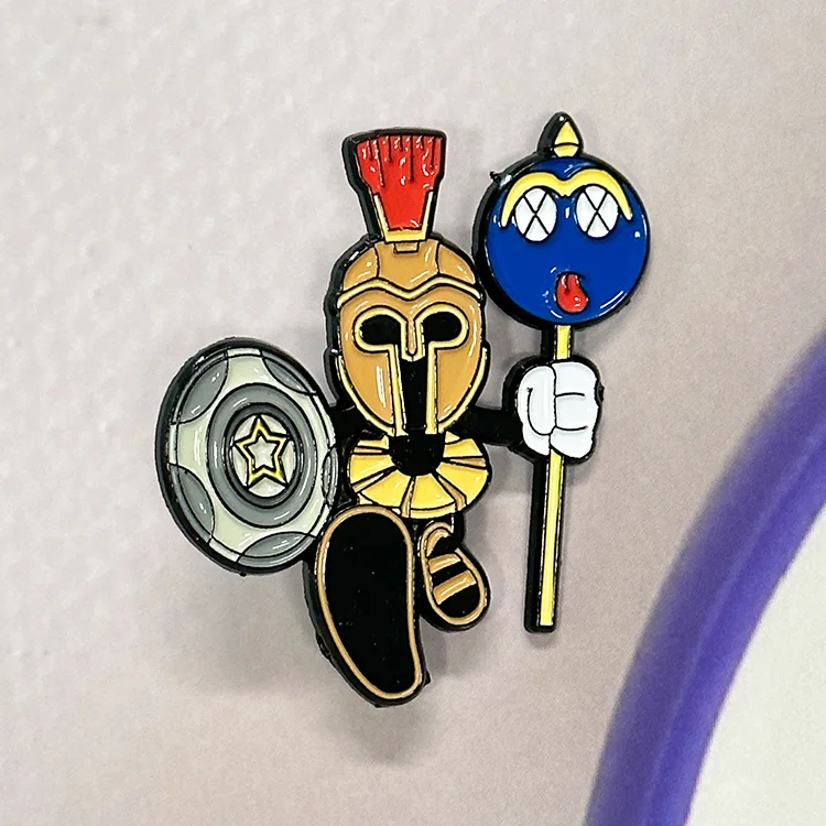 Metal Badge Manufacturer Horror and Delicate Hat Pin Soft Enamel Lapel Pin