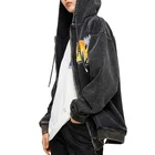 Hoodie Hooded Sweatshirt Custom Men Zip Up Hooded Sweatshirt Chenille Embroidery Hoodie Sweatshirt