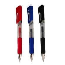 Competitive price For office school smooth writing retractable red blue black neutral pen