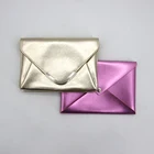 Evening Bag Luxury Gold Faux Leather Clutch Evening Bag For Party Free Custom Logo Service Available