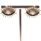 Earring Gold Earrings Secret Evil Eyes With Luxurious Pearl Stud Earring Jewelry In Copper Gold Plating For Women
